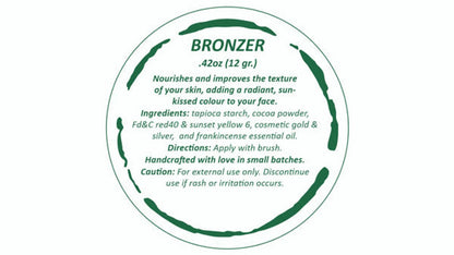 Eco-Friendly All-Natural Bronzer Loose Powder for a Radiant Glow