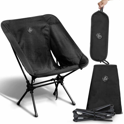Experience Ultimate Comfort with Our Low Back Ultralight Folding Camping Chair - Perfect for Outdoor Adventures!